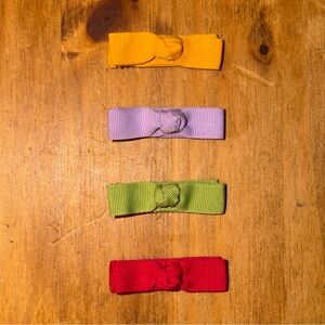 NWOT Gymboree Girls Ribbon Hair Clips Set